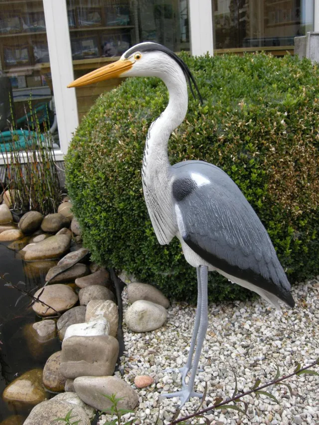 Ubbink Dierfiguur - Reiger - decoratief Grijs/Blauw