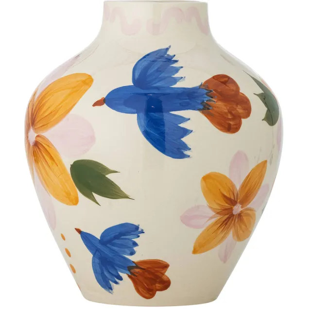Bloomingville Maricala vaas, handbeschilderd, H 27 cm Meerkleurig