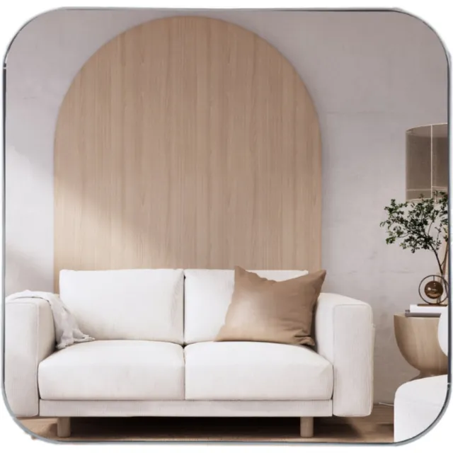 MISOU Wandspiegel - Vierkante - Spiegel - Zwart - 55x3x55cm - Metaal - Wanddecoratie - Miroir Mural