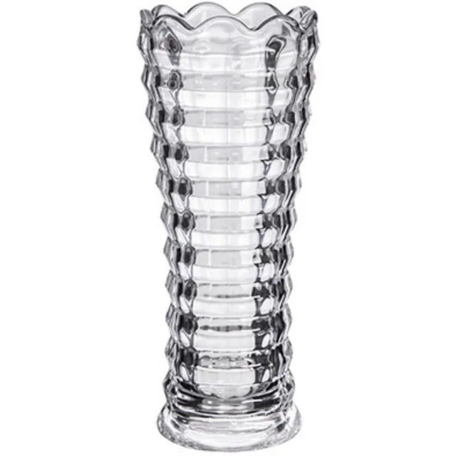 Alessandro bloemenvaas Iconic - transparant decoratief glas - H18 cm - conische vorm