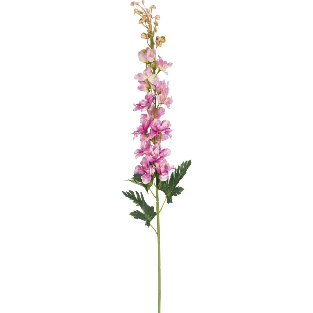 Easyplants Kunstbloem Delphinium 79 cm roze | Zijde | Nepbloemen | roze | Onderhoudsvrij | Kant-en-klaar