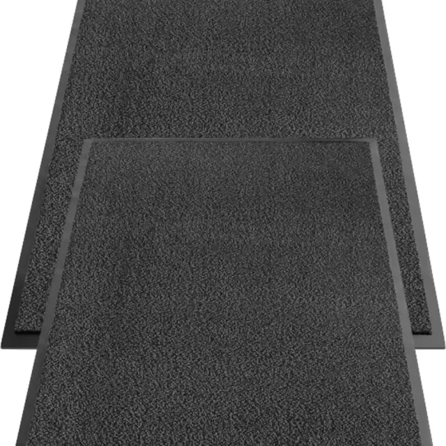 Bantach Schoonloopmat | XXXL | Droogloopmat voor binnen | 90x150 Antraciet | Anti slip deurmat | 2 STUKS