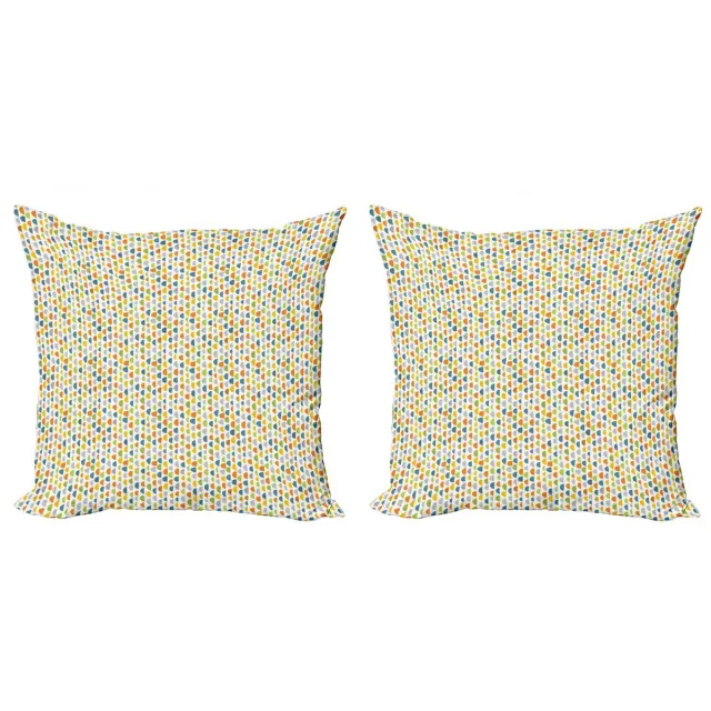 ABAKUHAUS Kussenhoes Set – 50x50 cm – Dubbelzijdig Digitaaldruck – Multicolor Mehrfarbig