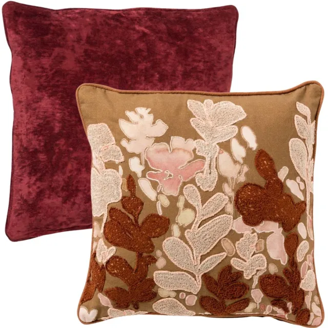 Hoii KUSSENSET | 2-delig | 45x45 cm en 50x50 cm | bruin, rood | Hoii