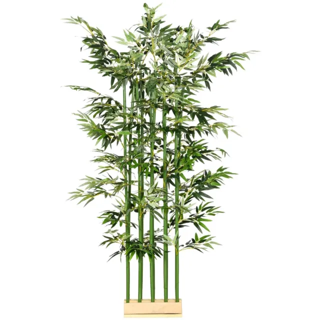 ZYLARO Kunstbamboe - 180 cm - Realistische uitstraling - Onderhoudsarm - Voor binnengebruik - Groen