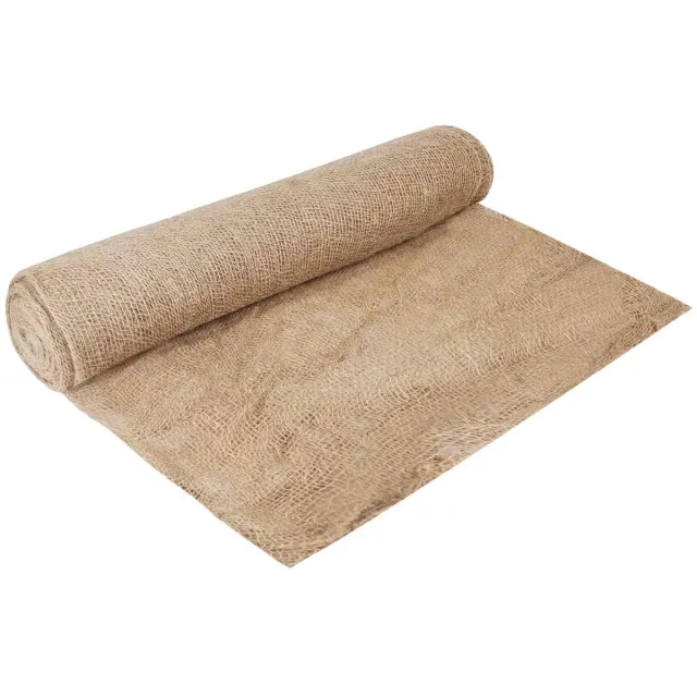 vidaXL Tuin - Jute - Net - 160 - cm - x - 10 - m - 90 - gsm - 100% - Tossa - Jute - Naturel