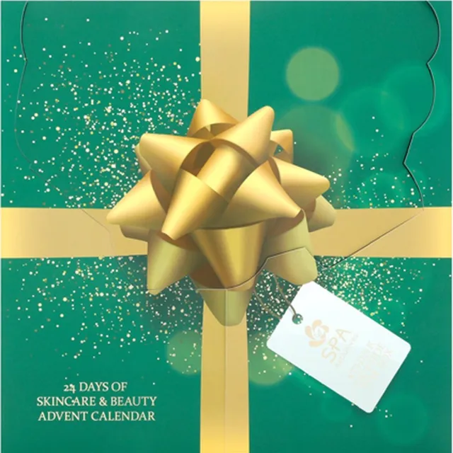 Spa exclusives Adventskalender-luxe verzorgingsproducten-24 delig-geschenkset Groen