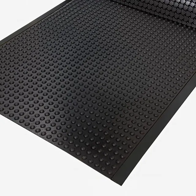 ANRO Anti-vermoeidheidsmat Zwart 300x90cm – Werkplekmat Sta-mat Ergonomisch Antislip Keukenmat