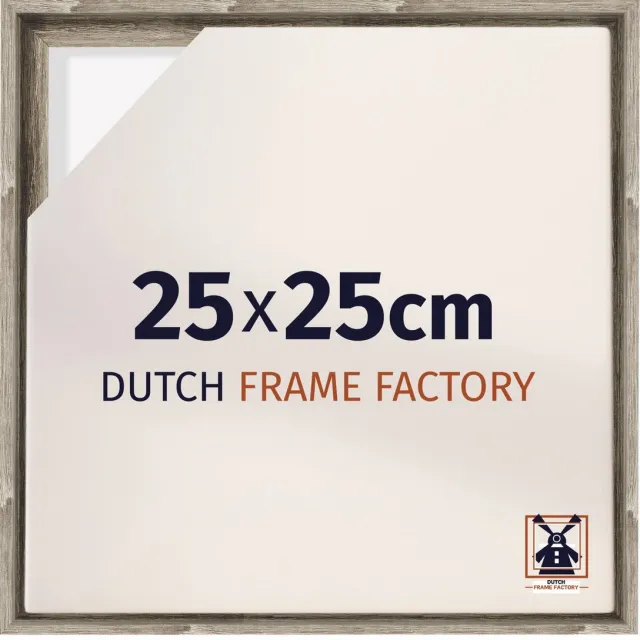 Dutch Frame Factory Baklijst 25x25 cm - Sonoma Eiken - Geschikt voor Canvasdoek - MDF Baklijst Lausanne