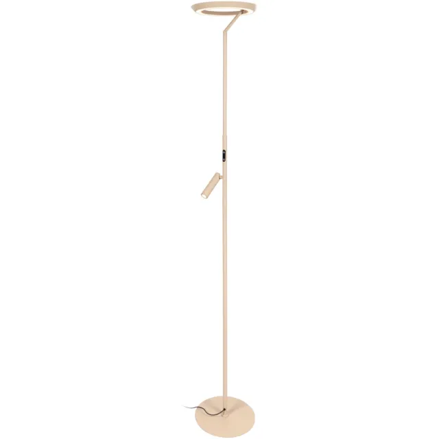 Lucide CELESTE - Vloerlamp - Ø 28 cm - LED Dimb. - 2700K - Taupe | Essential