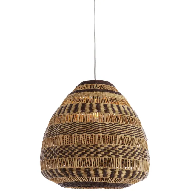 Light & Living Hanglamp Ø56x55 cm SOLUNA zeegras naturel+bruin