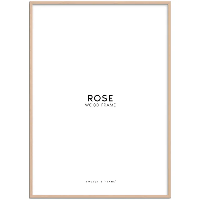 Poster & Frame houten lijst roze acryl (30 x 40 cm cm) lichtroze