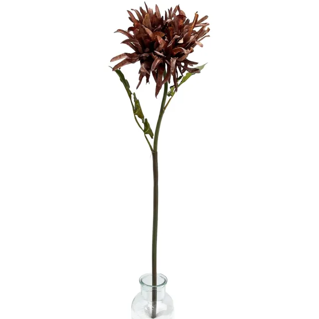 homebound by ky Kunstbloem Chrysant 67cm bruin