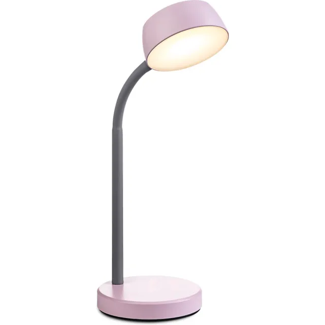Home Sweet Home Moderne Led Bureaulamp College - verstelbare LED Leeslamp met schakelaar - Rose - 14/14/34cm - 5W 3000K 420lm - geschikt voor Roze