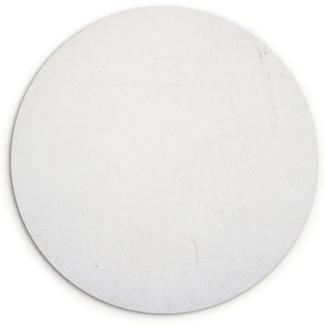 WallCircle Wandcirkel 140x140 cm - Muurcirkel Beton - Wit - Modern - Muurdecoratie woonkamer - Wanddecoratie slaapkamer - Kamer decoratie accessoires - Ronde schilderijen