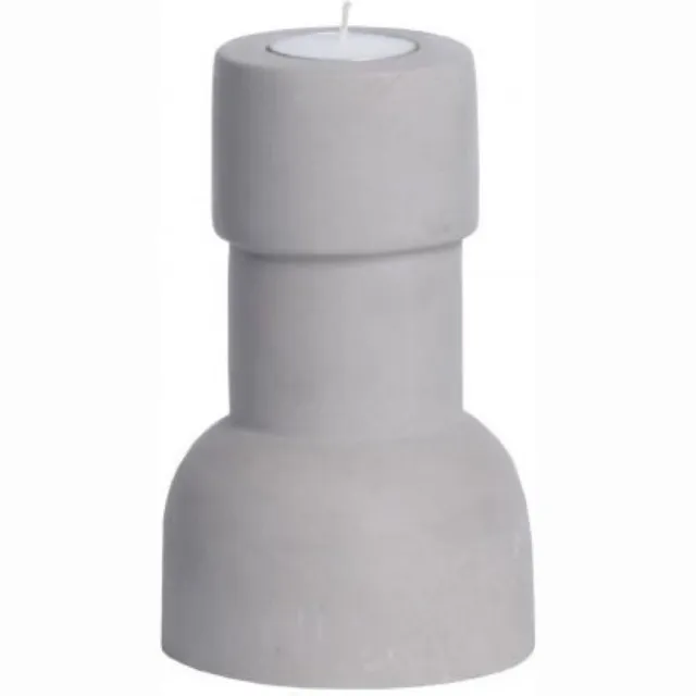 beton Leeff, Candle Holder Caro Grijs