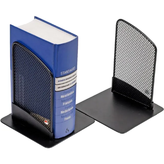 Alba Mesher metalen boekensteunen zwart Alba Mesher metalen boekensteunen zwart