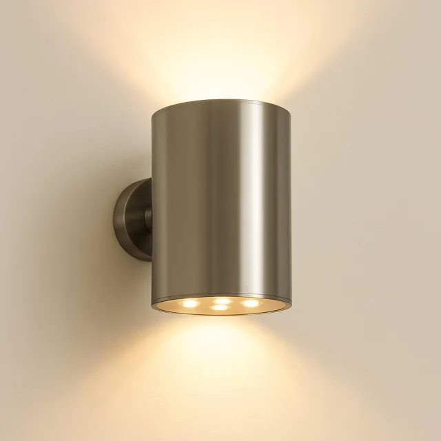 ZOLUNA solar wandlamp buiten Noor zilver