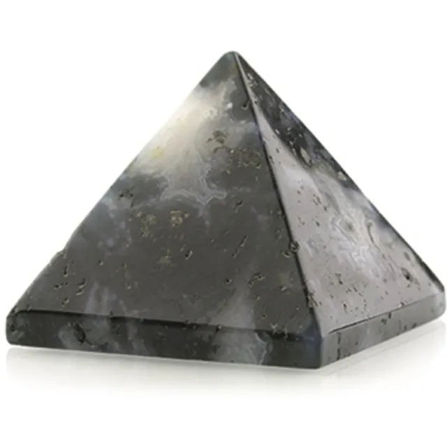 Ruben Robijn Agaat mos edelsteen piramide 25 mm Groen