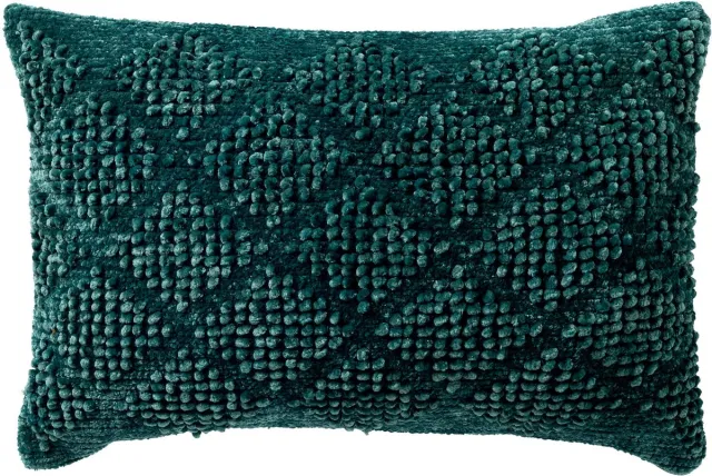 Dutch Decor ELIO - sierkussen 40x60 cm - getuft - Latigo Bay - blauw - Inclusief binnenkussen - Luxe kussens voor woonkamer & bank Petrol groen