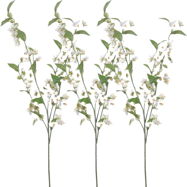 Louis Maes Bloesem kunstbloemen/takken - 5x - wit - 85 cm - appelbloesem - bloemetjes