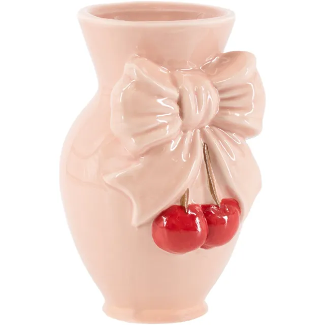 Homebound by Kolony HomeBound by KY | Aardewerk vaas bow cherry | bloemenvaas roze