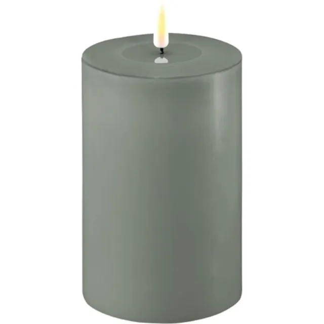 Deluxe Homeart Led Kaars SalieGroen 10 x 15 cm Salie Groen