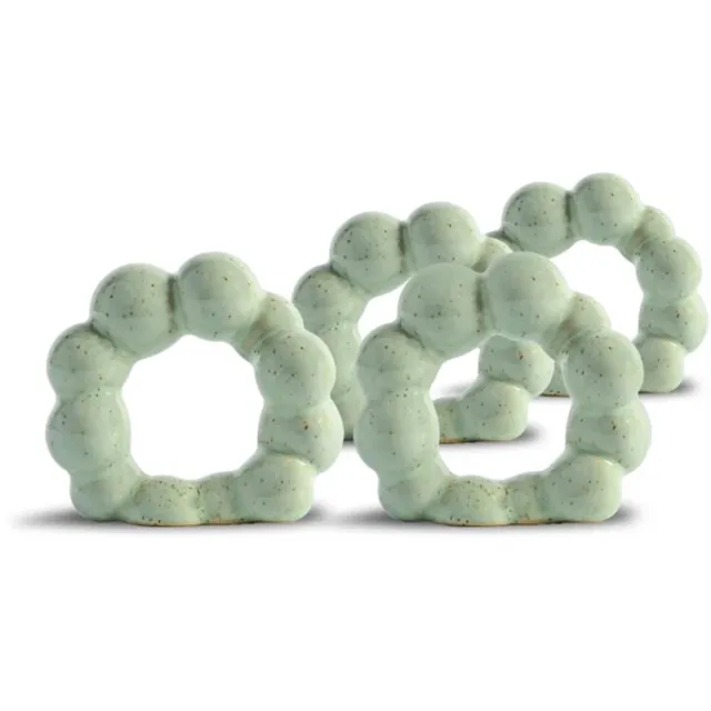 ByOn Porto servetring set van 4 minty green groen