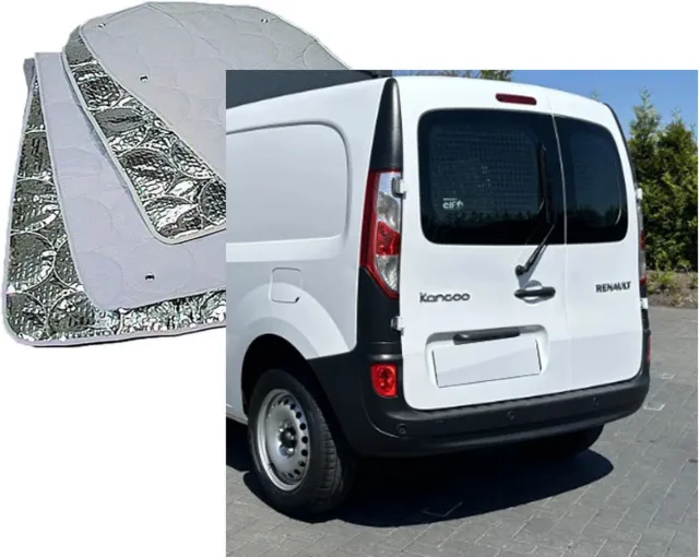 Geschikt voor Renault kangoo Raamisolatie Geschikt voor Renault kangoo Achterdeuren bouwjaar 1997-2008 2 Delig Grijs