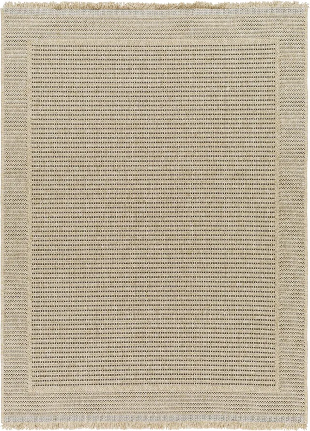 Surya Mindy vloerkleed binnen en buiten jute-look beige zwart