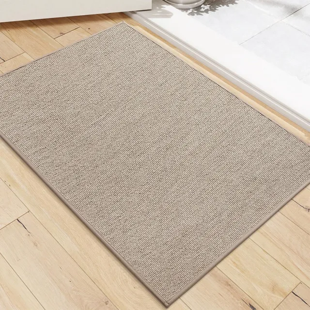 Ibenzoa Absorberende en antislip deurmat voor binnen- en buitengebruik, khaki kaki