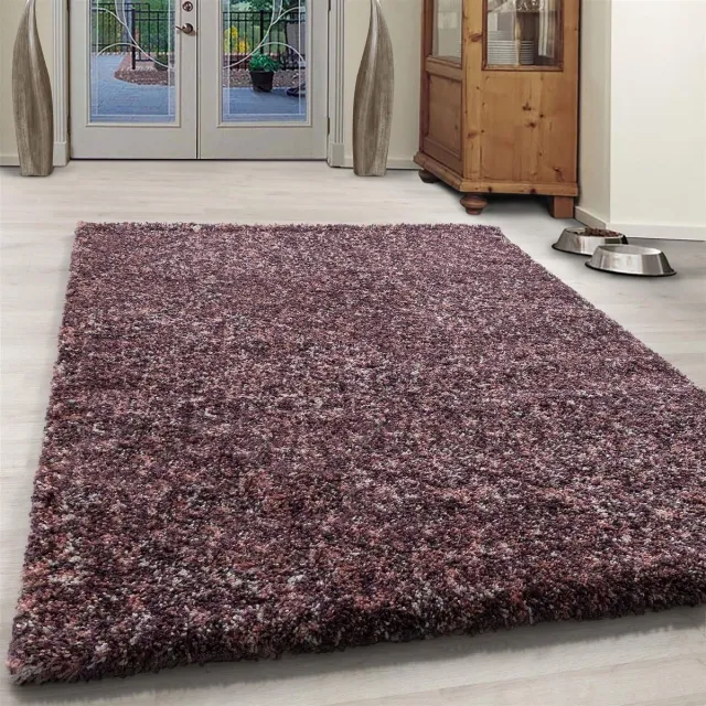 flycarpets Lorium Vloerkleed - 120x170 cm - Roze/Paars/Cream- Hoogpolig
