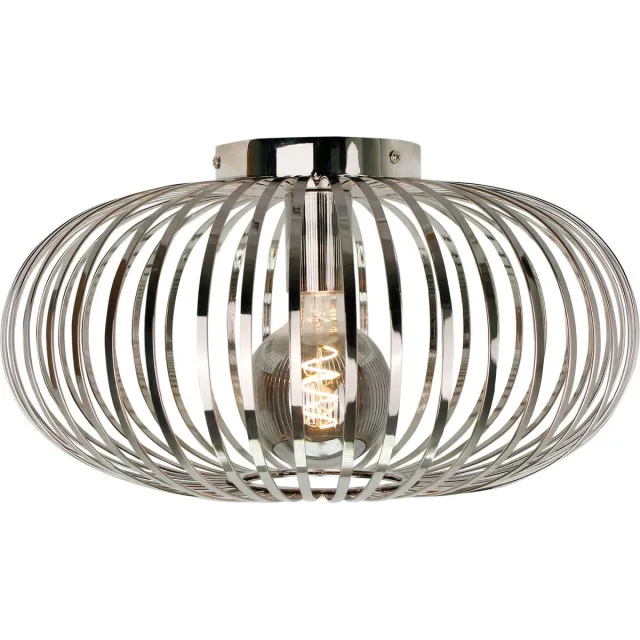 Chericoni Ligthing Chericoni Curvato Plafondlamp - 1-lichts - Ø40 cm - Chroom - Metaal