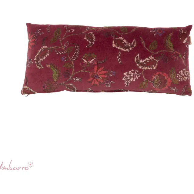 Imbarro Home & Fashion Imbarro - Sierkussen - Kussen - Anima - Burgundy - 30x70cm - Katoen Velvet - Handgeweven