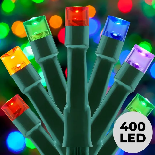 Lomera Microcluster Kerstboomverlichting - Kerstverlichting - Kerstlampjes - 400 LED Lampjes - 8 Meter Lengte - Multicolor Verlichting - 8 Lichtfuncties - Geheugen - Timerfunctie - Binnen en Buiten - Kerstboomverlichting - Ip44