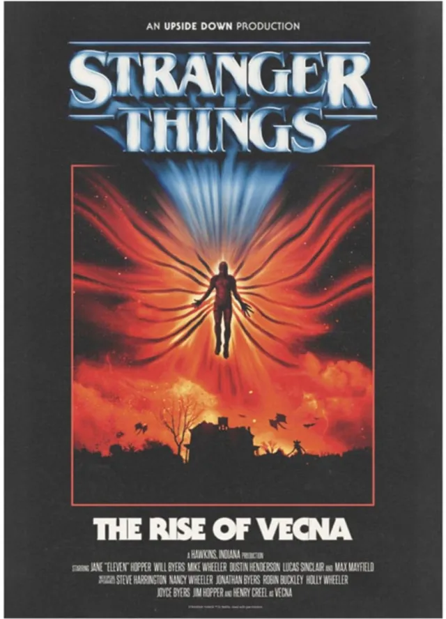 Stranger Things The Rise Of Vecna - Art Print - 30 x 42 cm - Limited Edition Multicolor