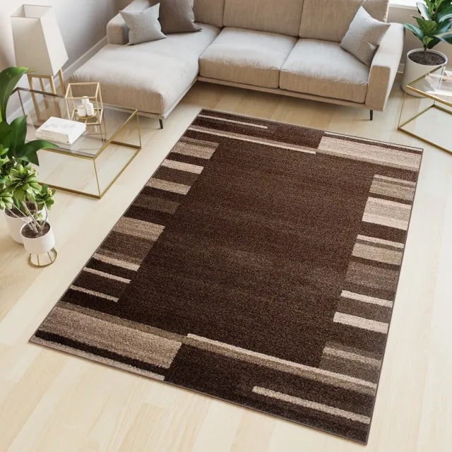 Tapiso Sari Vloerkleed Tapijten Slaapkamer Karpetten Maat- 120x170 Bruin 2