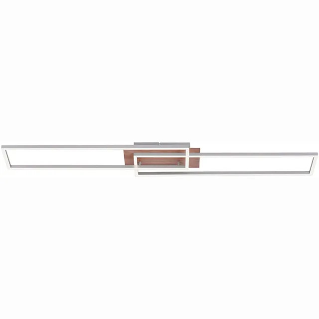 JUST LIGHT Luxe LED plafondlamp eetkamer daglichtlamp zilver AFSTANDSBEDIENING