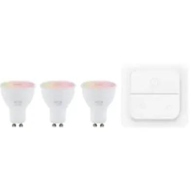 Eglo Slimme Ledspot Wit En Gekleurd Licht Gu10 4,5w 3 Stuks Transparant