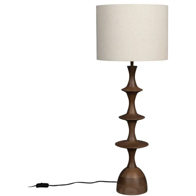 Dutchbone Cath tafellamp Hout Bruin