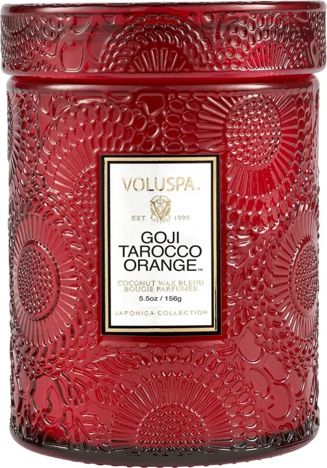 Voluspa Small jar - Goji Tarocco Orange - Geurkaars - Rood