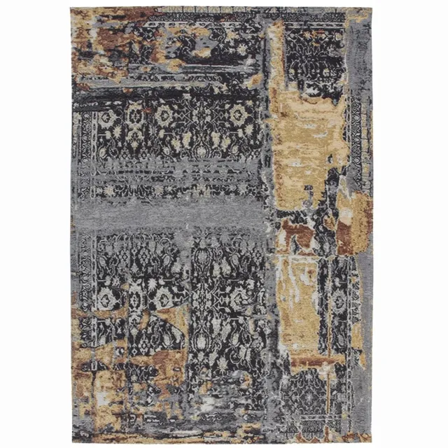 Dutch XXL Laagpolig Vloerkleed | Tapijt | Blaze | Verweerd | Multi/Blauw | 195x290 cm Multi / Blauw