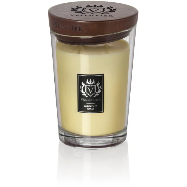 Vellutier Geurkaars Large Midnight Toast - 16 cm / ø 11 cm geel