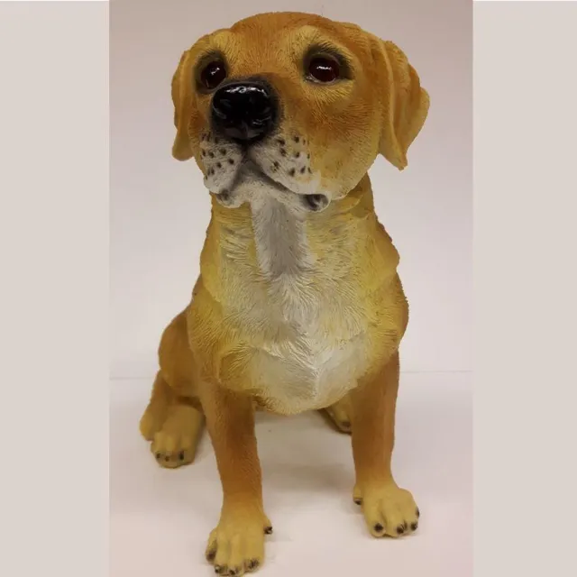 Farmwood Beeldje blonde Labrador 22 cm hoog Geel