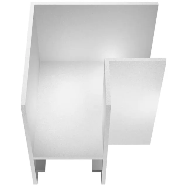 Fantasia Infinitus L-connector wit, 90 graden hoekverbinding voor het modulaire Infinitus railsysteem, collectie Premium