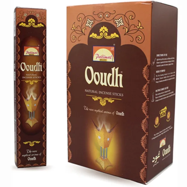 Green Tree Candle Parimal Oudh Incense 6 x (10 Sticks) Multicolor