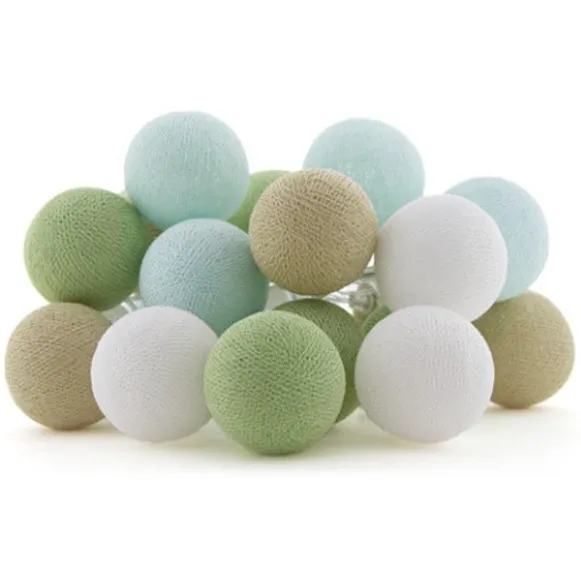 Cotton Ball Lights LED lichtslinger voor binnen - Handgemaakt en Fairtrade - 20 lampjes - Daydreamer