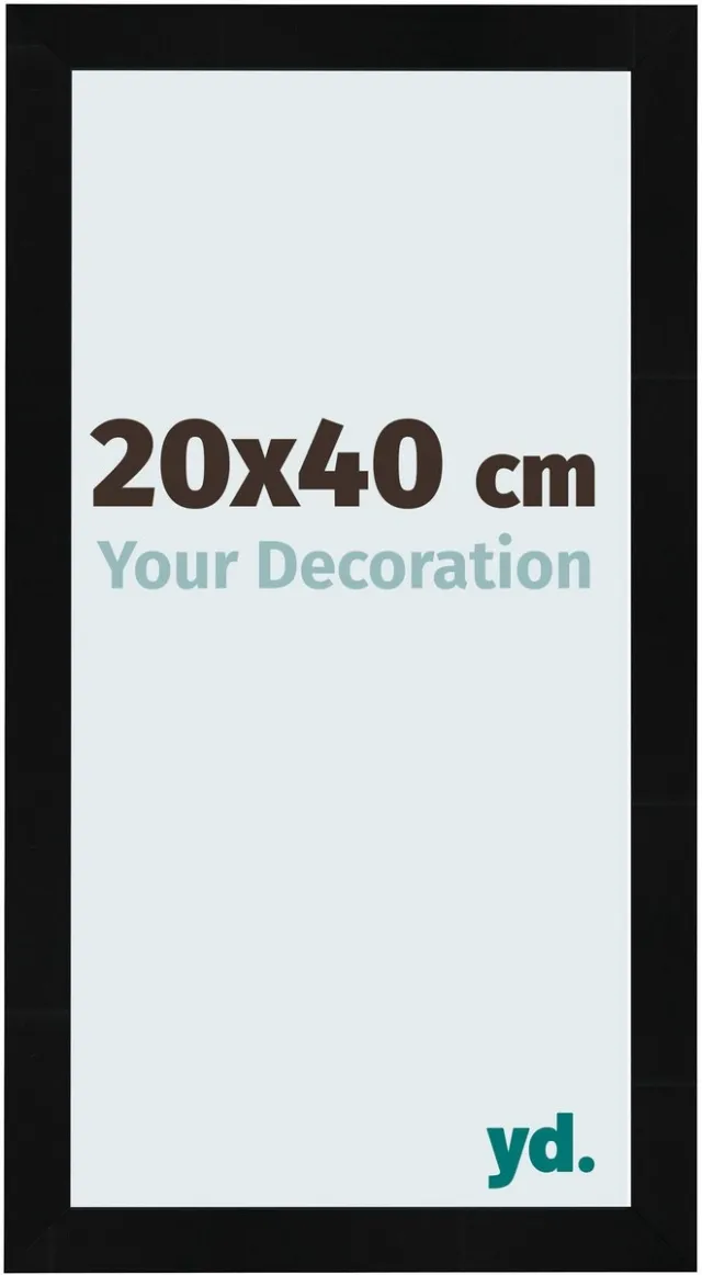 yd. Your Decoration - Fotolijst 20x40 cm - MDF - Zwart Hoogglans - Pisa
