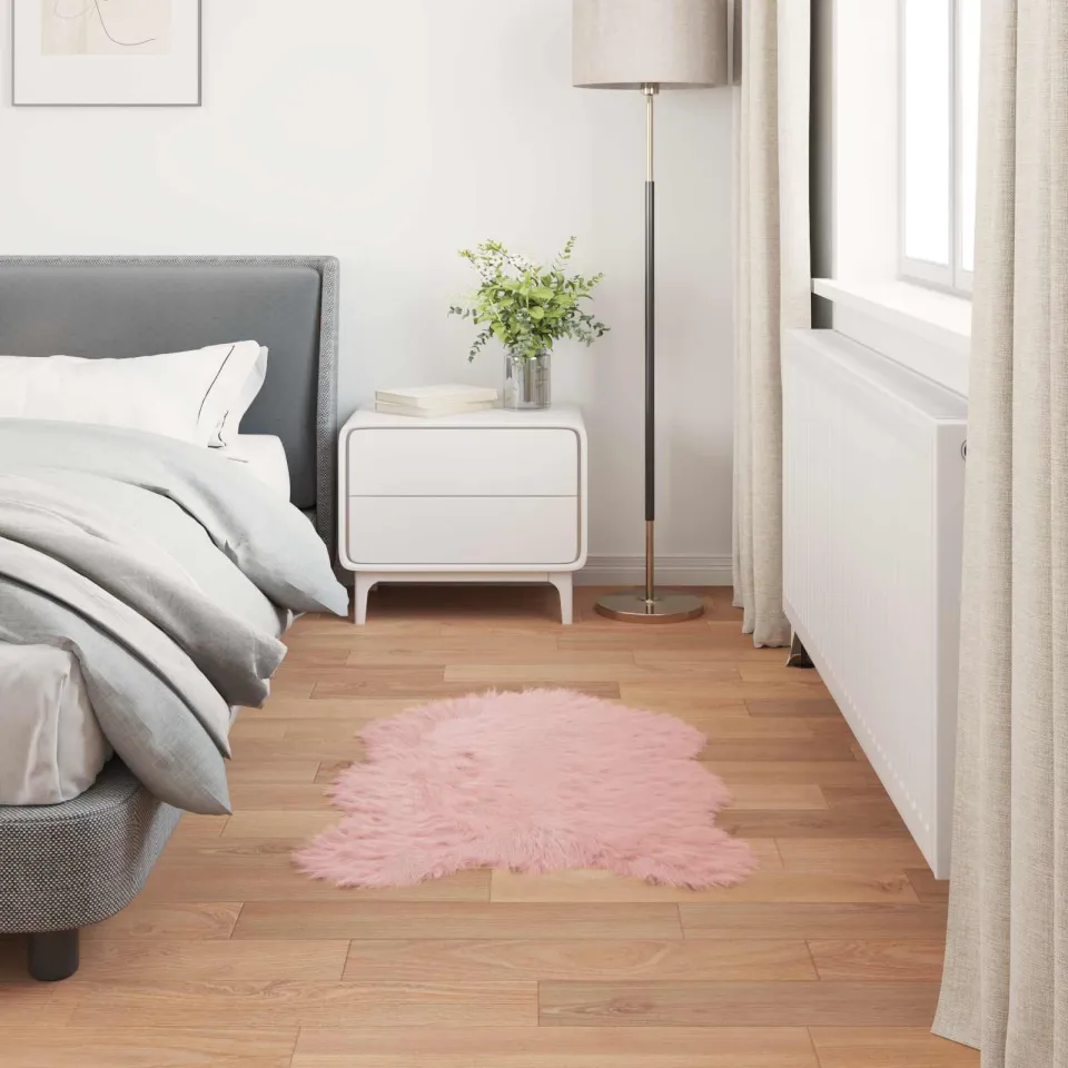 vidaXL Tapijt van imitatie TAFALLA Roze 80 x 120 cm Polyester, foto 3