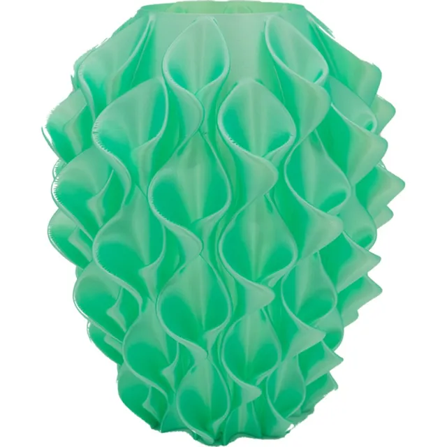 Lovora Bluma moderne vaas - Decoratieve vaas - Mint - 3d geprinte vaas – geschikt voor droogbloemen - 34CM